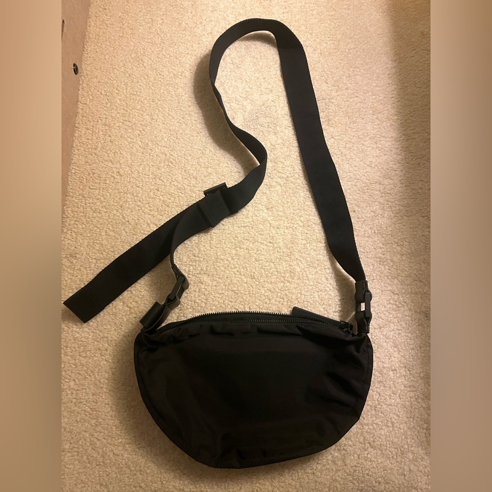 All Saints HALF MOON NYLON CROSSBODY BAG